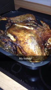 My finished turkey.
